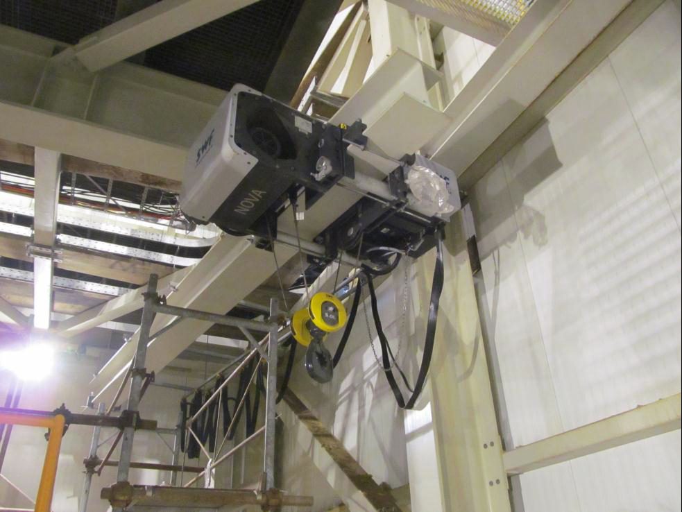 Elektromotorna dizalica 5 t u oblasti drobilice nove topionice